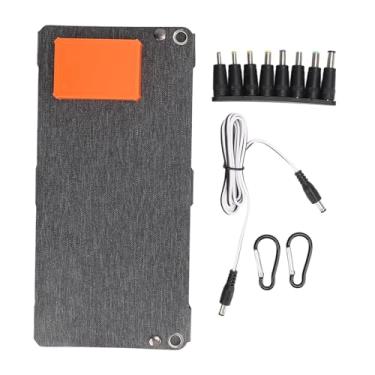 Imagem de Pissente Painel Solar Dobrável de 80 W, Carregador Portátil Monocristalino Com Saída USB Dupla 12 V 5 V Carga Rápida para Acampamento, Caminhada, Estação de Energia de Carro RV