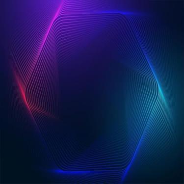 Imagem de Quadro Decorativo de Estampa Abstrata de Tecnologia para Decoração de Ambientes Modernos 40x40cm