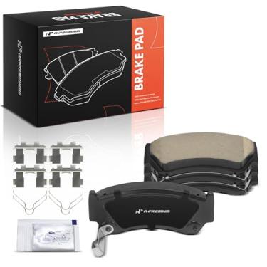 Imagem de A-Premium Conjunto de pastilhas de freio a disco de cerâmica frontal compatível com modelos Nissan - Sentra 1995-1999, Lucino 1996-2000, 200SX 1995-1998, 4 peças