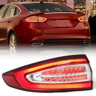 Imagem de FIONE Conjunto de luz traseira compatível com Ford Fusion HYBRID/TITANIUM 2013-2016 Luz de freio traseira lado esquerdo do motorista LH DS7Z13405D