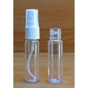 Imagem de Frasco Spray PET 15ml com Válvula de Pulverização Fina – Recarregável e Portátil para Perfume, Álcool, Aromatizador, Cosméticos e Viagem(50,Branco)