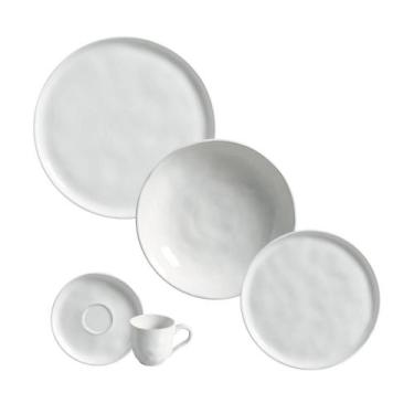 Imagem de Aparelho de Jantar 20 Peças Bio New White - Porto Brasil Cerâmica