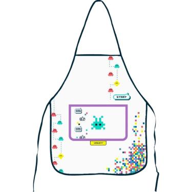 Imagem de Avental Escolar Decorado Games Infantil 49x39 LeoeLeo