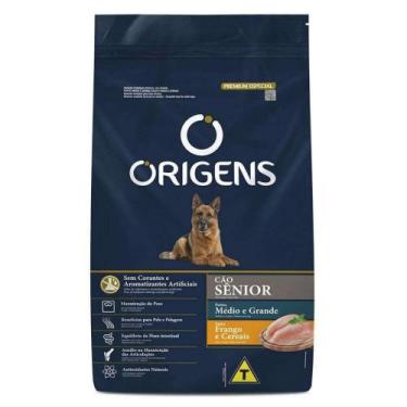 Imagem de Ração Origens Cães Sênior de Porte Médio e Grande Frango 15kg - ADIMAX