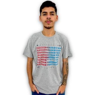 Imagem de Camiseta Gangster Masculina Estampada Original Moda Verão-Masculino