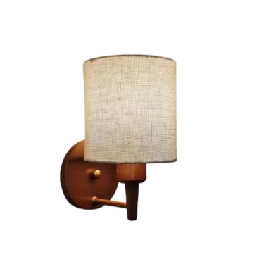 Imagem de Arandela Cilíndrica Vivare Md-2009 Cobre Cúpula Em Tecido - Bivolt Cobre-rustico-bege 127/220v