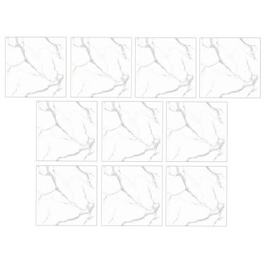 Imagem de Placa Adesiva Marmore 3D Kit 10 uni Papel de Parede Autocolante Obra Reforma Decoraçao Casa Ambiente Cozinha Banheiro