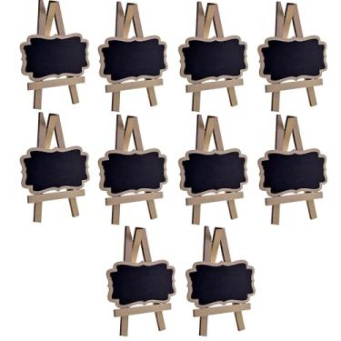 Imagem de Kit Mini Lousa Cavalete Madeira P/Identificar Comida Festa Buffet Decoracao Casamento Lousinha (10)