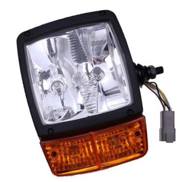 Imagem de msylearner Farol direito VOE11170060 RH farol 11170060 compatível com carregadeiras de rodas Volvo L110E, L180F HL, L220F, compactadores compactos L50F, L45F, L50G, compactadores de solo SD115B