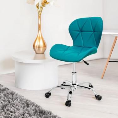 Imagem de Cadeira Slim Vegas Office Estofada com Base Giratória - Dkadi Decor, T