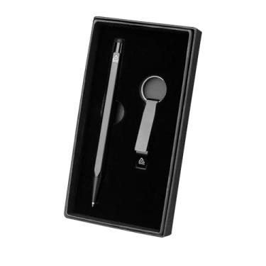 Imagem de Kit Escritório Completo com Caderno, Mouse Pad, Caneta, Porta Objetos, Régua e Estojo, Material Escolar e Papelaria para Organização (Conjunto caneta)