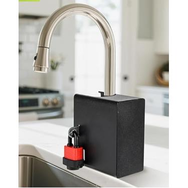 Imagem de Tampa de torneira à prova de crianças e animais de estimação - Trava de torneira de pia para torneiras de cozinha, banheiro e água potável | Protetor de torneira seguro para crianças, crianças e