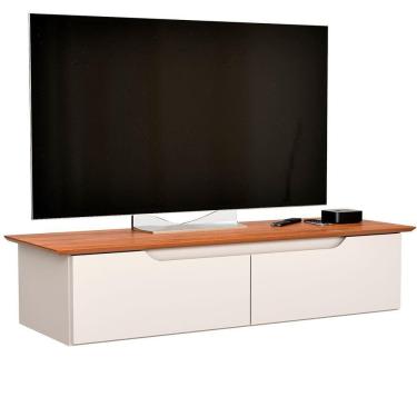 Imagem de Rack Suspenso Flow Off White Com Freijo