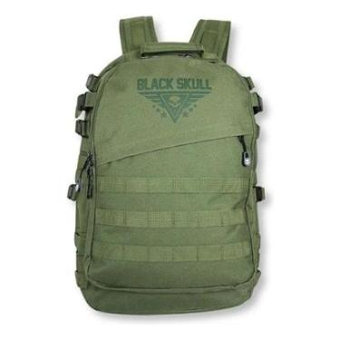 Imagem de Mochila esportiva escolar passeio Black Skull Notebook Original-Unissex