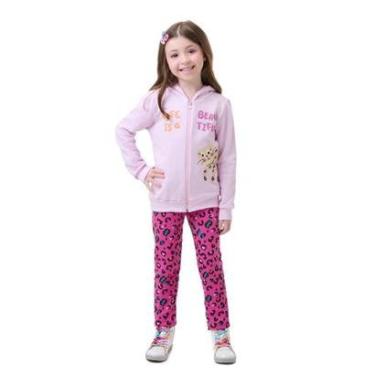 Imagem de Conjunto Bicho Bagunca Moletom Ziper Com Estampa De Onca-Feminino