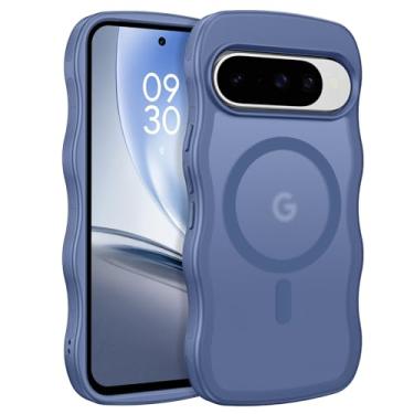 Imagem de BENTOBEN Capa magnética para Google Pixel 10 Pro fofa, ondulada ondulada Pixel 10Pro [compatível com MagSafe] Capa de telefone antiderrapante fosca fina feminina masculina meninos para Google 10Pro