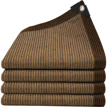 Imagem de QHAIYYBF 80% tecido de sombra - 1,5 x 4,6 m rede de proteção solar com ilhós, proteção UV leve e durável, pano de sombra para jardim, pátio, pérgula, varanda plantas, estufa, canil, galinheiro ao ar