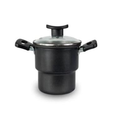 Imagem de Cuscuzeiro Teflon Antiaderente 14cm com Tampa de Vidro - Global Alumin