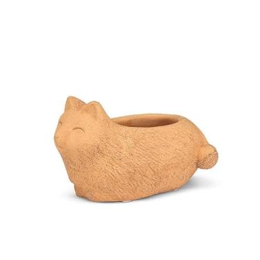 Imagem de Abbott Collection Vaso para gatos, pequeno, 15 cm, terracota, cimento