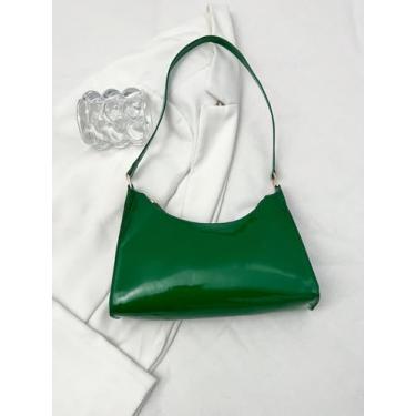 Imagem de Bolsa quadrada feminina, bolsa de mão, bolsa de ombro feminina, Verde, one_size, Bolsa quadrada feminina, bolsa de mão, bolsa de ombro feminina