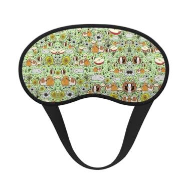 Imagem de Máscara de dormir blackout com estampa de porquinho-da-índia, máscara para os olhos, macia, leve, para dormir, meditação, viagem, ioga