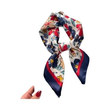 Imagem de Cachecol Feminino De 68cm Com Estampa Graffiti, Acessório De Moda Em P