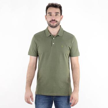 Imagem de Camiseta Polo Reserva Piquet Clássica Verde Militar - Masculino-Masculino
