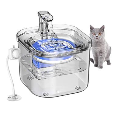 Imagem de Fonte de Água para Gatos WF160 com Bomba Silenciosa Indução Inteligente Dispenser Automático Gato Cachorro Pet Filtração Múltipla em Circulação Grande Capacidade Função Armazenamento Emergência Alimen