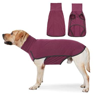 Imagem de Suéter de Cão com Gola Alta Quente Inverno Camiseta sem Manga Roupas para Pet Cães Pequenos Médios Grandes Ocasiões Diárias e Férias