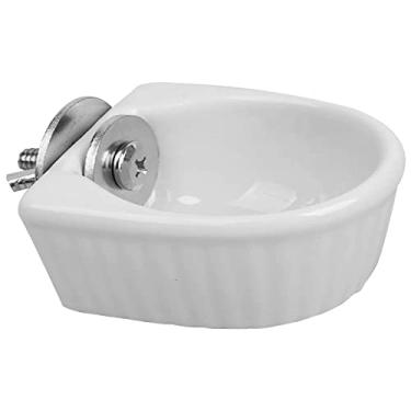 Imagem de Bacia para Pequenos Animais comedouro gaiola removível cerâmico água e comida de estimação suprimentos como coelho papagaio esquilo chinchila hamster furão