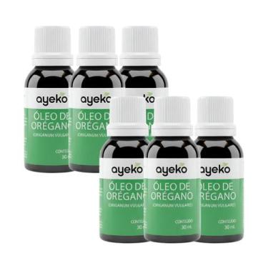 Imagem de 6X Óleo Vegetal De Orégano 100% Puro E Natural Prensado a Frio 30ml Ay