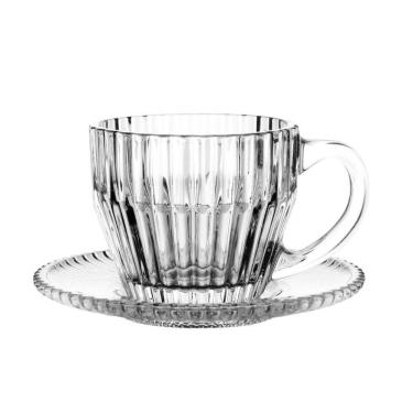 Imagem de Xícara De Café Com Pires Cristal Imperatriz 110ml Wolff