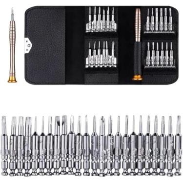 Imagem de Jogo de Chaves de Precisão 25 Peças com Estojo – Kit de Ferramentas Profissional Portátil para Reparos em Celulares, Notebooks, Relógios e Eletrônicos