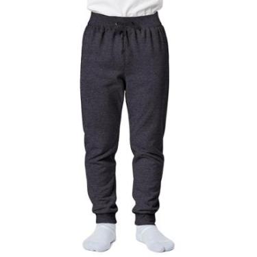 Imagem de Calça Infantil Menino Moletom Flanelada Algodão Ajustável-Masculino