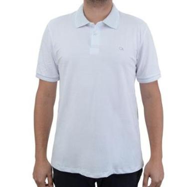 Imagem de Camisa Polo Masculina Ogochi Casual Slim Branco - 00748-Masculino