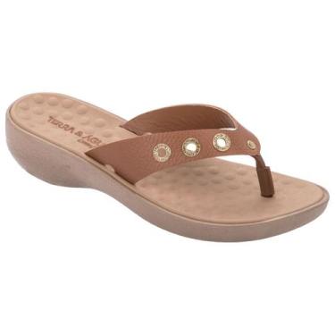 Imagem de Tamanco ortopedico terra e água esporão fascite antiderrapante, Carame