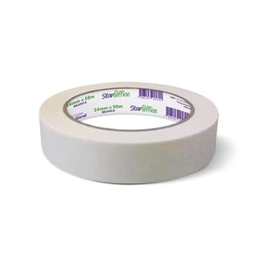 Imagem de Staroffice - Fita crepe uso geral 24mmx50m | Resistente, durável e produzida à base de água | Ideal para reparos, pintura e trabalhos que exigem maior cobertura