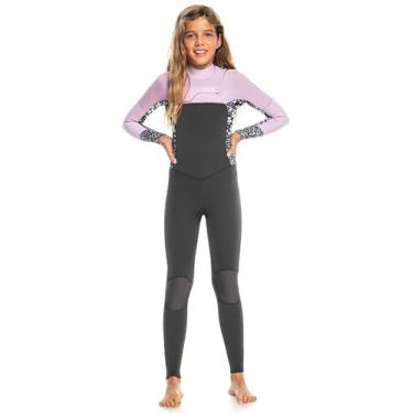 Imagem de Roxy Roupa de mergulho feminina série Swell 3/2 mm com zíper nas costas - buquê de jato/orquídea | 12