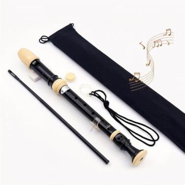 Imagem de Flauta de gravador soprano de 8 furos - Instrumento profissional de sopro de madeira com kit de limpeza descanso de polegar e bolsa de transporte para estudantes