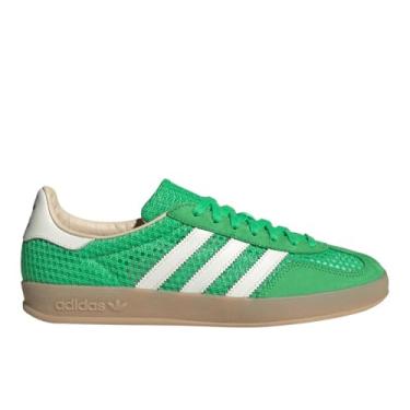 Imagem de adidas Tênis masculino Enegrn/Owhite/Magbei Gazelle Indoor Energy greenOff Branco/Bege mágico 34 EUA, Preto, 12 Wide
