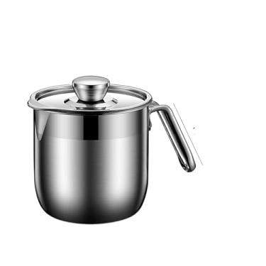 Imagem de Separador de ovos de aço inoxidável, separador de gema de ovo de clara de ovo, cozimento criativo, ferramenta de separação de ovos de artefato de filtro líquido de clara de ovo (grande [cerca de 1,5L