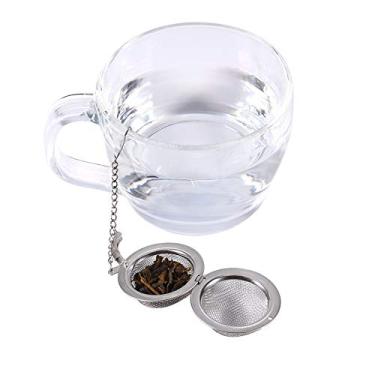Imagem de GLOGLOW Coador de chá Infusor de chá Com Corrente, Coador de Durável para, café, Ervas, Prata, 4,5 Cm/5, Cm/7 de Diâmetro Em Aço Inoxidável Solto Nan (4,5cm)