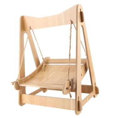 Imagem de Generic Rede de Balanço para Gatos Com Placa de Madeira Lugar de Descanso Confortável, Cama de Balanço para Animais de Estimação Sono Aconchegante para Gatos, Rede de Balanço para Cachorros Com Base