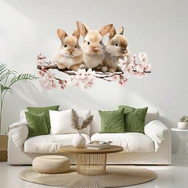 Imagem de Adesivos de parede de flores, adesivos de vinil removíveis, adesivos de parede florais de libélulas coloridas para quarto, sala de estar, decoração de berçário