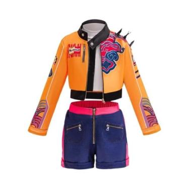 Imagem de Conjunto De Fantasia Infantil De Halloween Rumi Filme Role Play Casaco