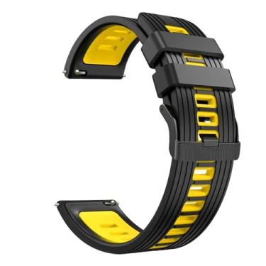Imagem de BKUANE Pulseiras de relógio inteligente de 22 mm para Samsung Galaxy Watch 3/45mm/46mm/Gear S3 Frontier Pulseira de silicone (Cor: Estilo H, Tamanho: Para Gear S3 Classic)