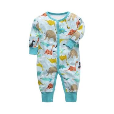 Imagem de Macacão De Algodão Para Bebê Menina Recém-Nascida 0-24 Meses, Body De 