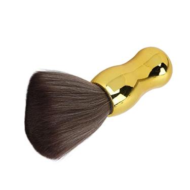Imagem de Generic Escova Macia de Nylon para Corte de Cabelo, Espanador para Pescoço, Limpeza para Corte de Cabelo, Uso Doméstico, Dourado, 4.5x16cm