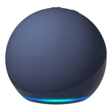 Imagem de Caixa de Som Bluetooth com LED RGB e Comando de Voz via App, 5W, Bateria 15 Horas, Rádio FM, USB, Microfone, Alcance 10 Metros, Portátil (Azul)