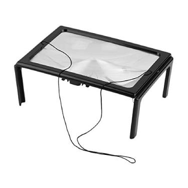 Imagem de Lupa de Leitura com 3X Aumento e Luz LED Ideal para Ler Impressões Pequenas Livros Baixa Visão Facilmente à Noite
